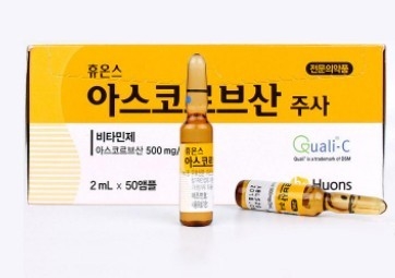 화이트닝 주입 비타민 혈청 앰플 휴온 아스코르브산 2ml*50