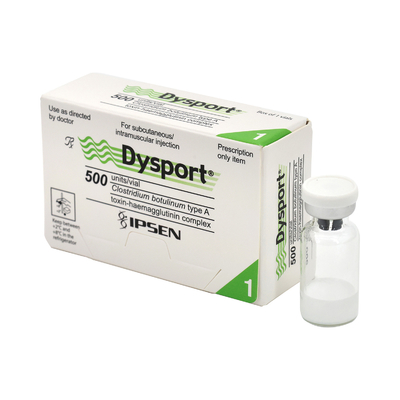 Dysport 500 Dysport 500iu 주사 부피 제거를 위한 보툴리넘 독소