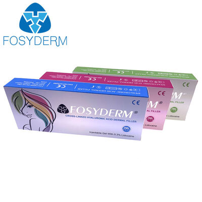 Fosyderm 히알루론산 피부 입술 충전물 가교 결합된 피부 충전물 얼굴