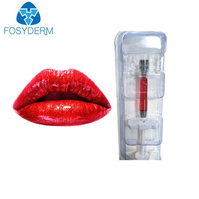 1ml 빨간 입술 충전물 히알루론산 주사 가능한 피부 충전물