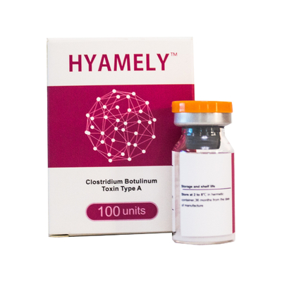보툴리눔 독소 유형 반대로 주름  Hyamely 100개 단위