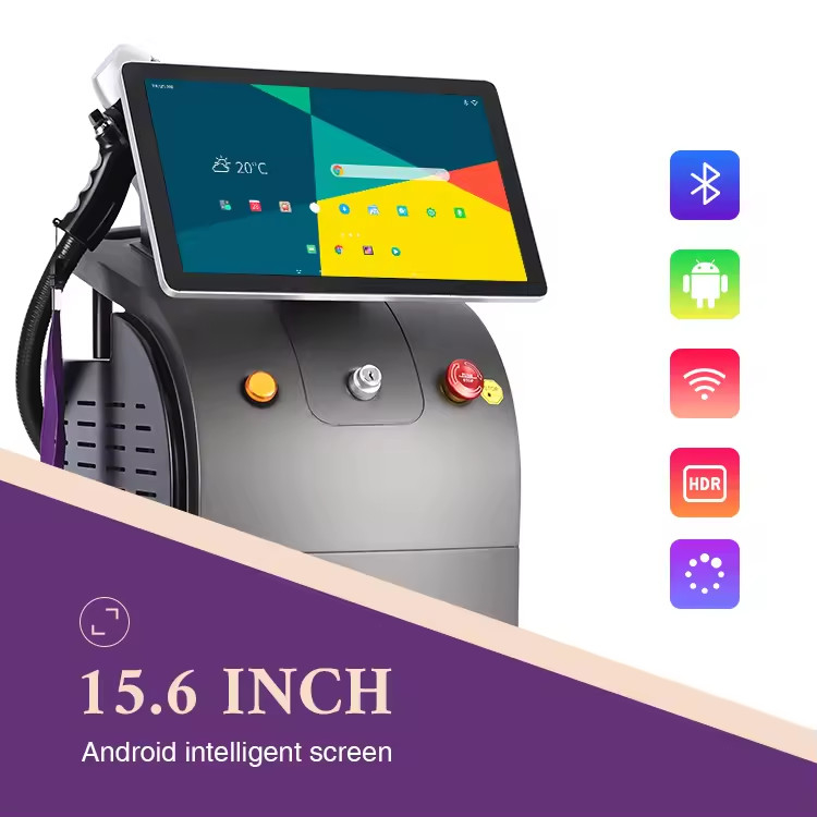 플루엔스 10-120J/cm2 808nm 다이오드 레이저 탈모 기계 모든 머리카락과 피부 유형