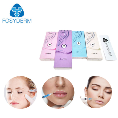 유리제 주사통을 가진 얼굴 Hyaluronic 산 피부 충전물 젤 주사 가능한 HA