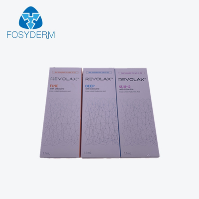 주사 가능한 리볼아스 1.1Ml HA 겔 피부 필러는 깊게 벌금으로 가득 차는 것 직면하고, -Q를 서브합니다